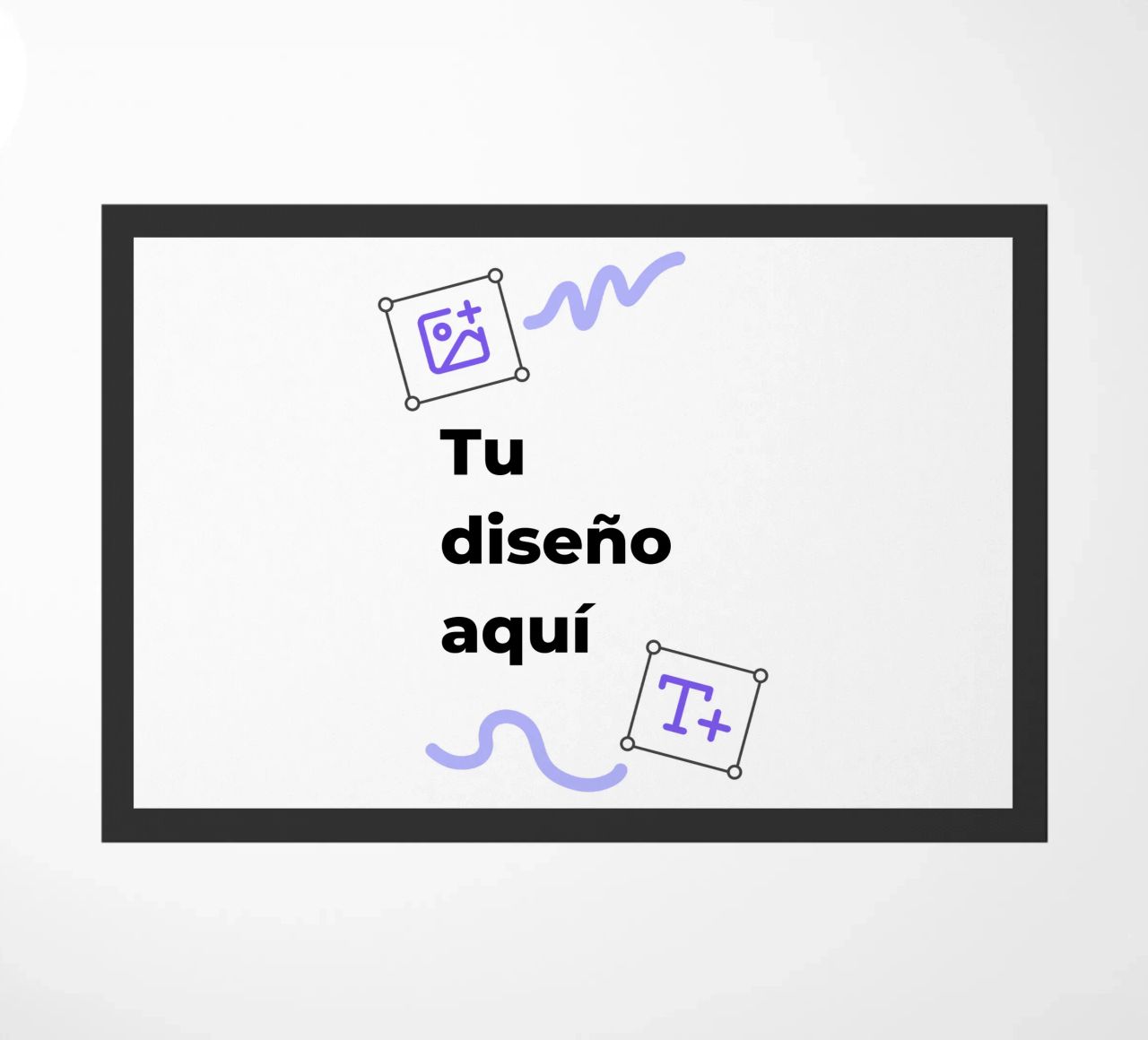 Tu diseño aquí felpudo de JUNIQE