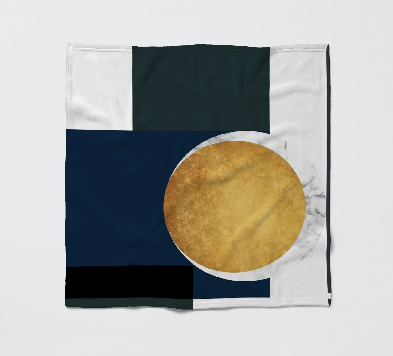 abstract geometric moon x coperta in pile da vintageshop