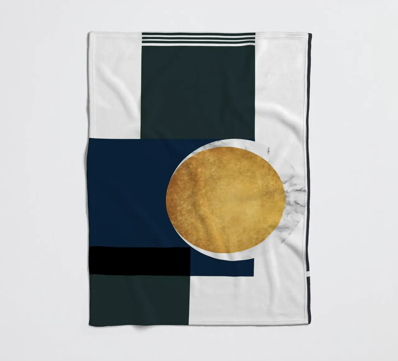 abstract geometric moon x coperta in pile da vintageshop