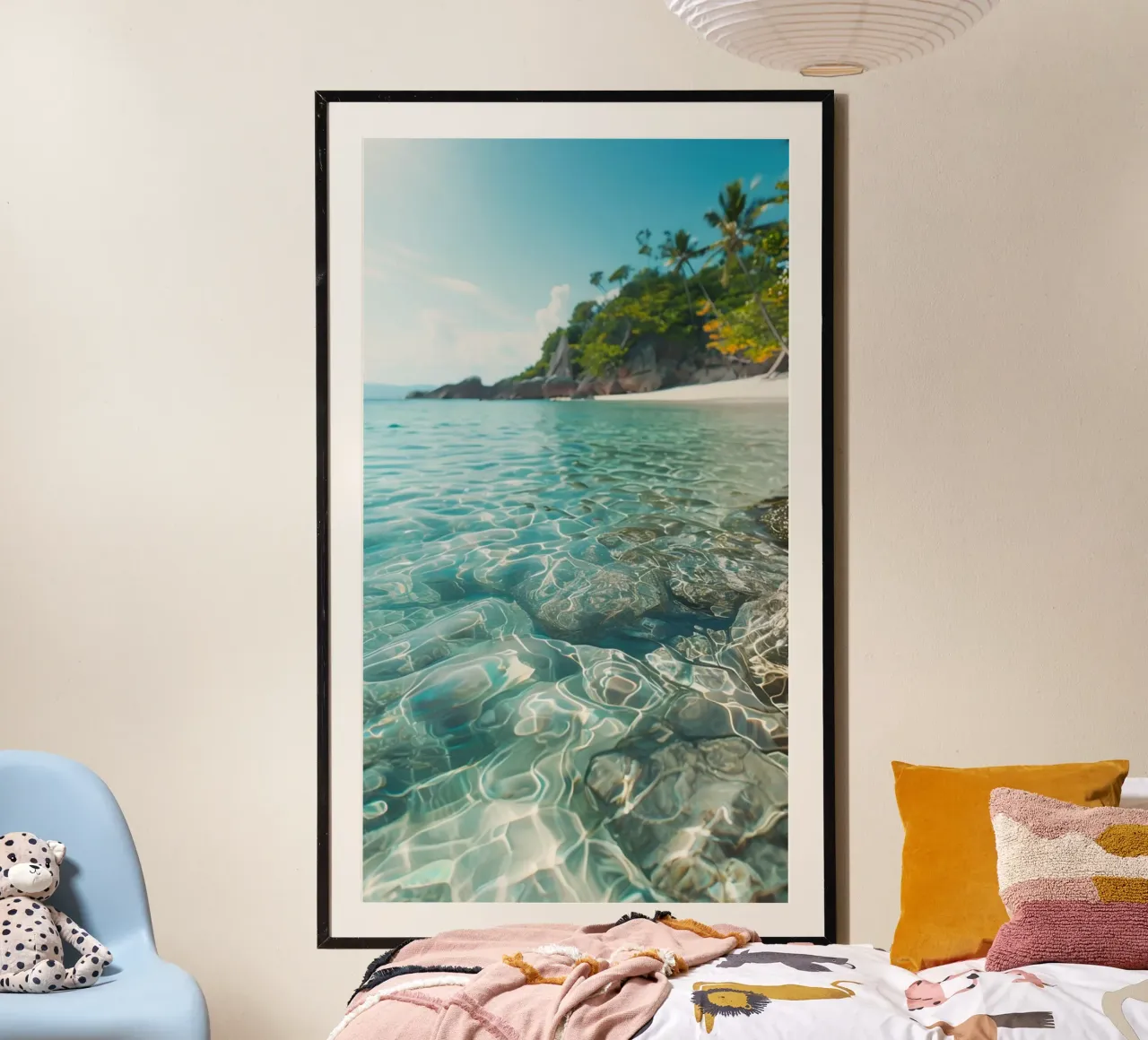 Thailand Paradise poster with plastic frame by Wanderlust Vibes