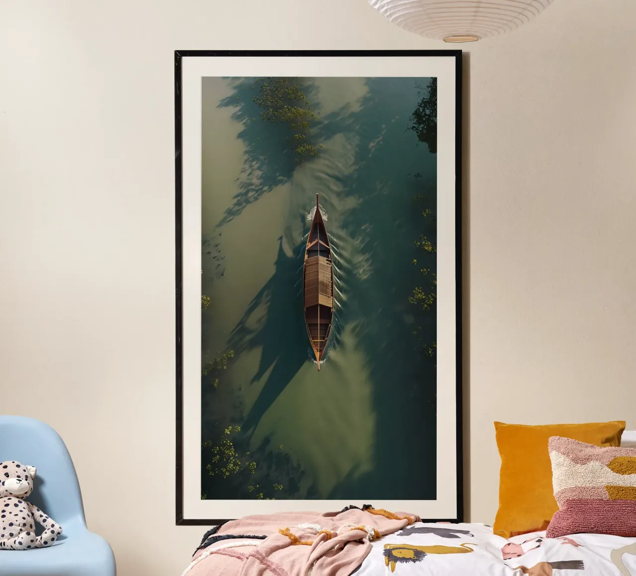 Thailand Paradise poster with wooden frame by Wanderlust Vibes