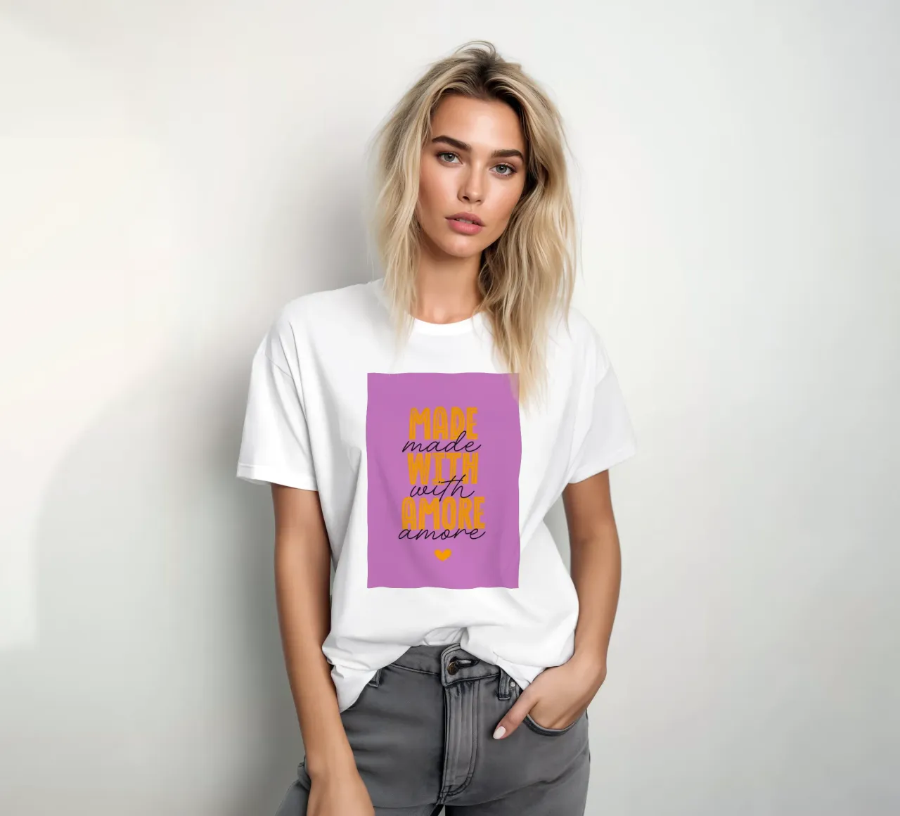 Made with amore t-shirt da Fraysein Design