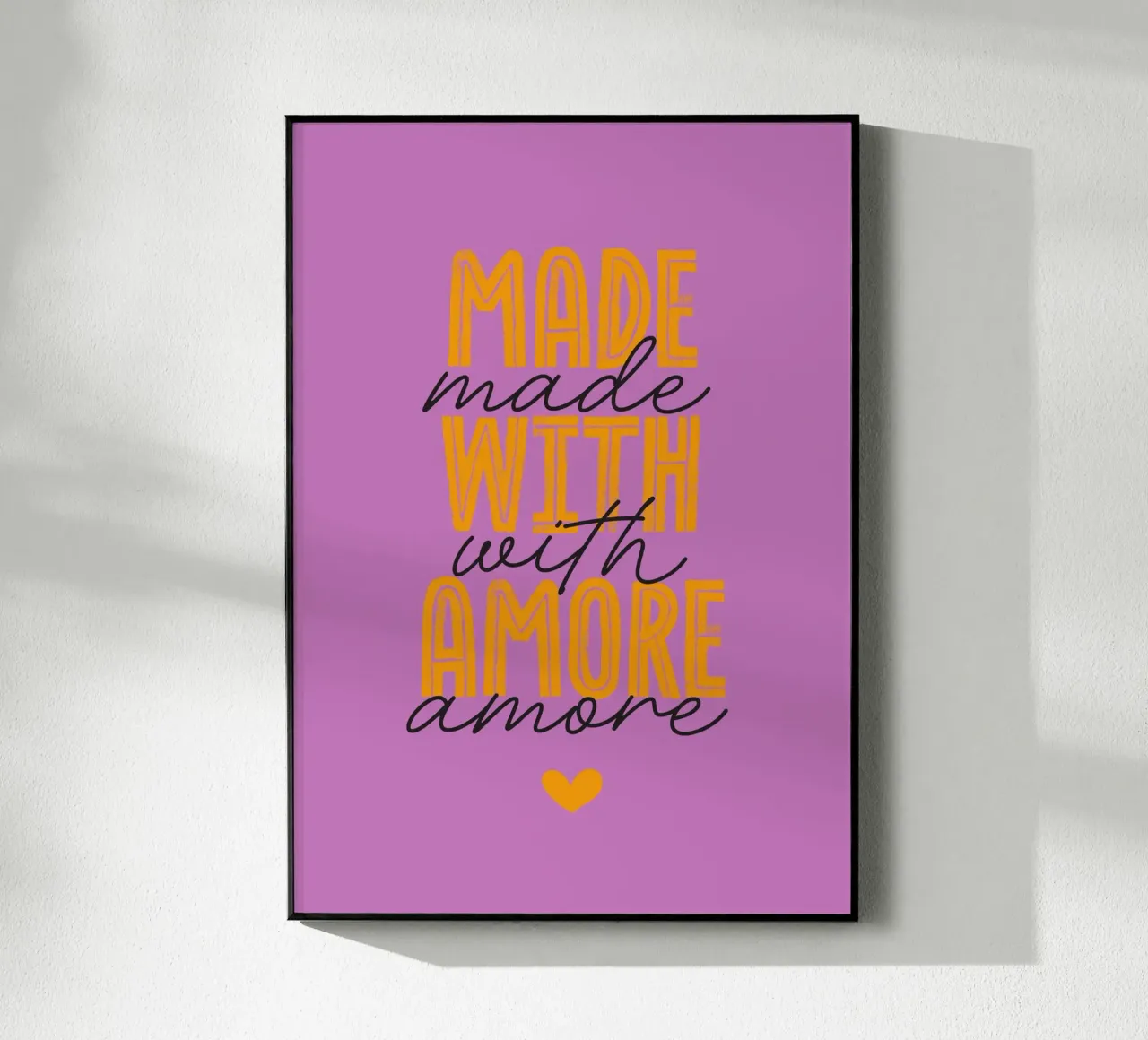 Made with amore plexiglass da Fraysein Design