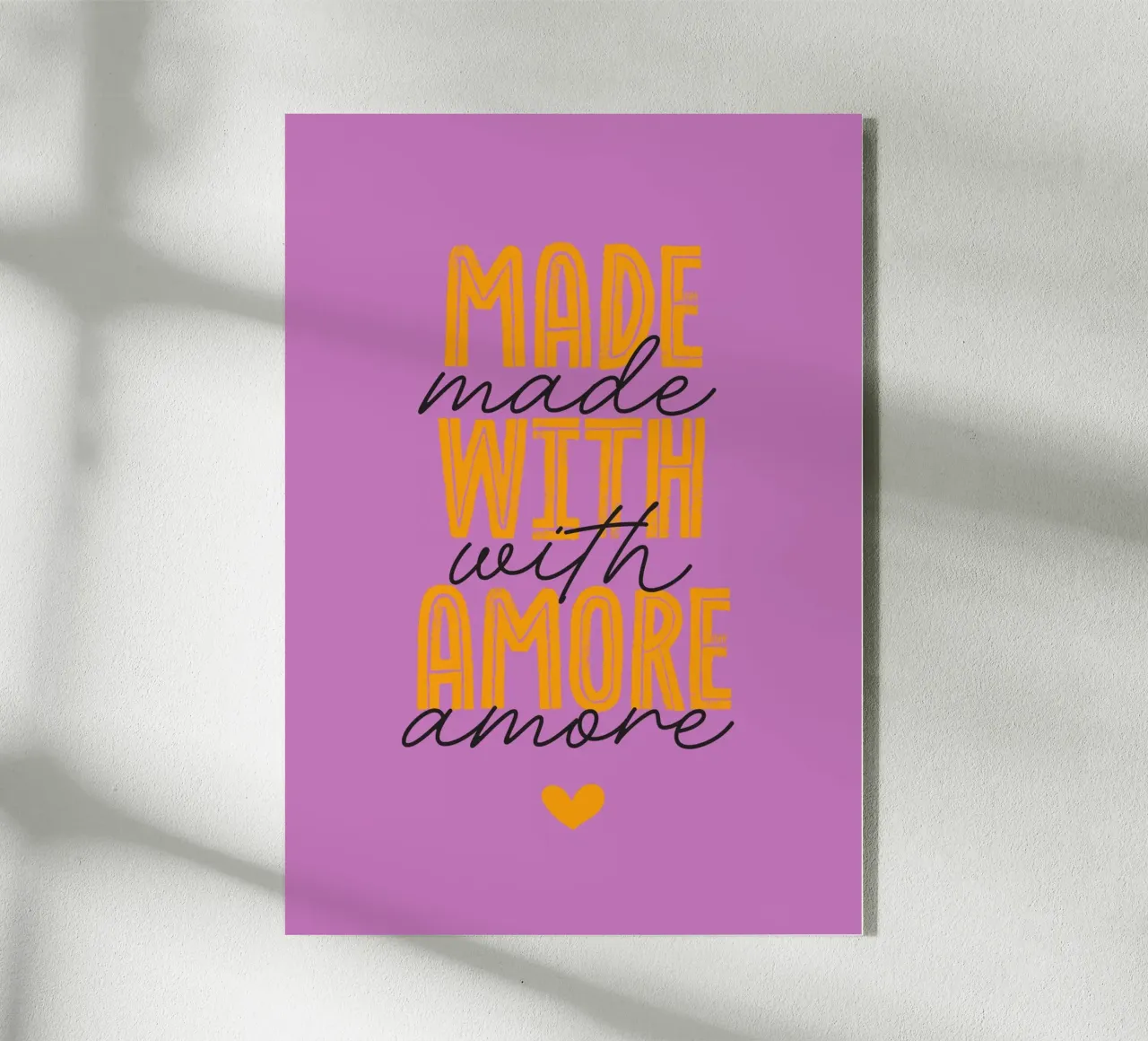 Made with amore plexiglass da Fraysein Design