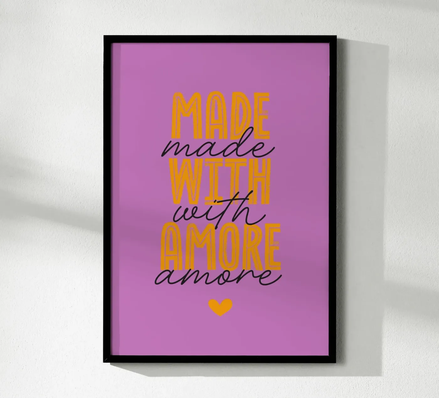 Made with amore poster da Fraysein Design
