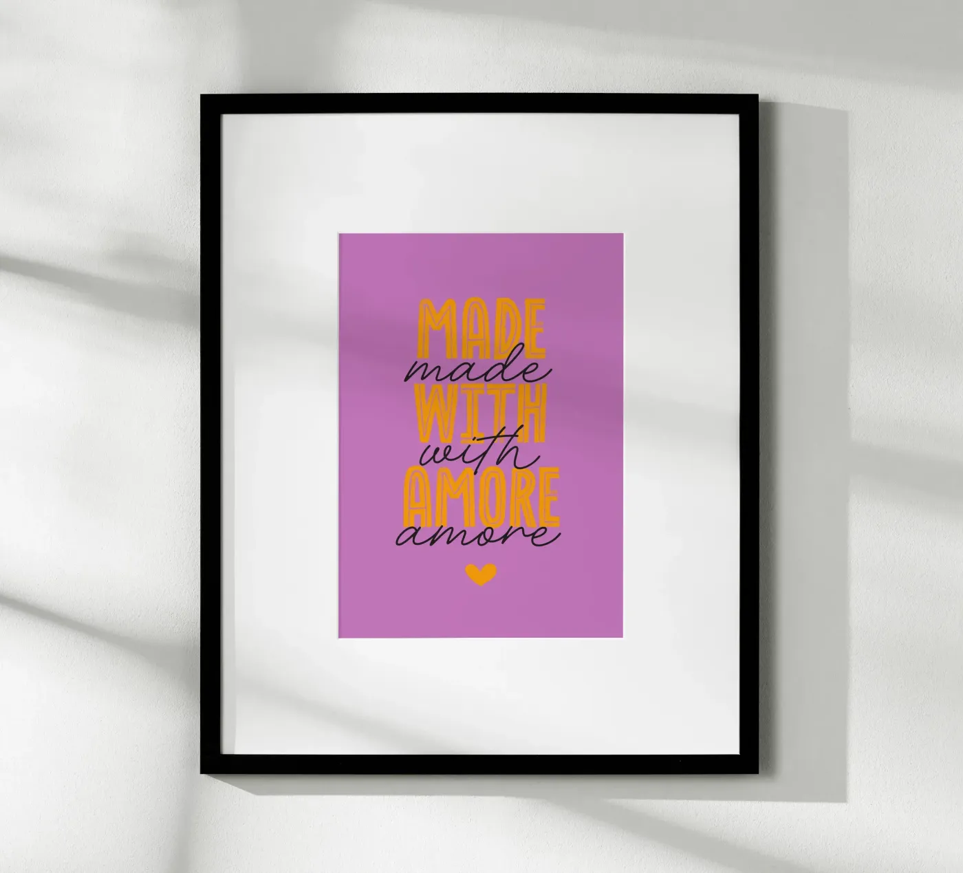 Made with amore poster da Fraysein Design