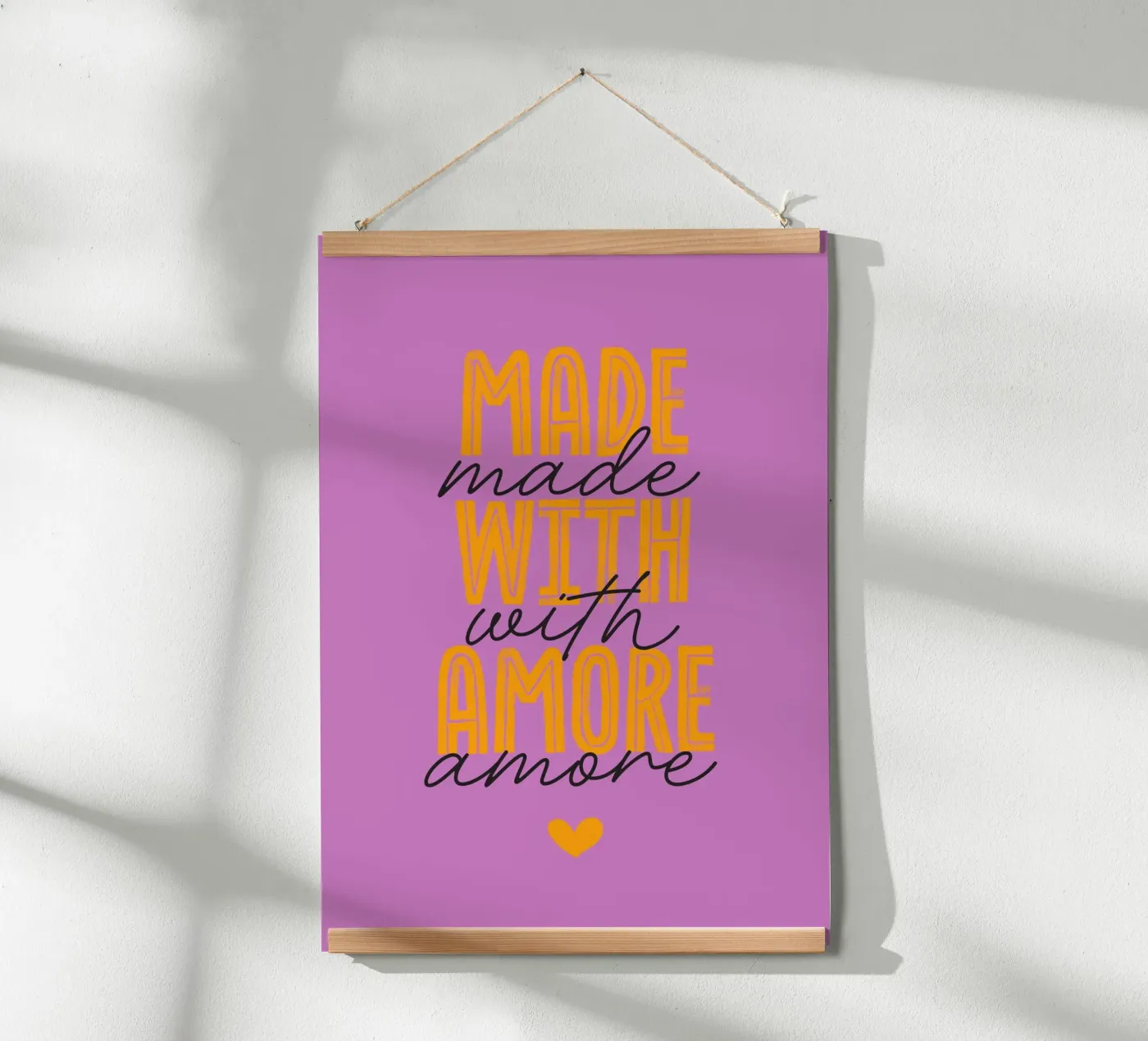 Made with amore poster da Fraysein Design