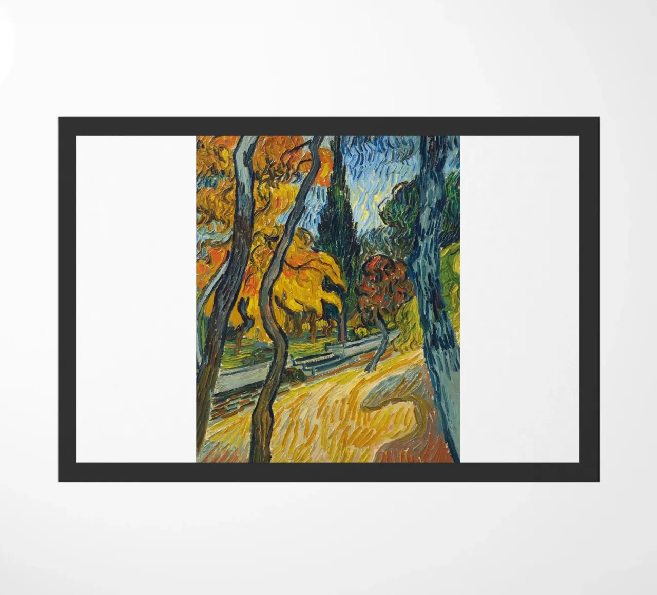paisaje natural de otoño felpudo de cloud shop