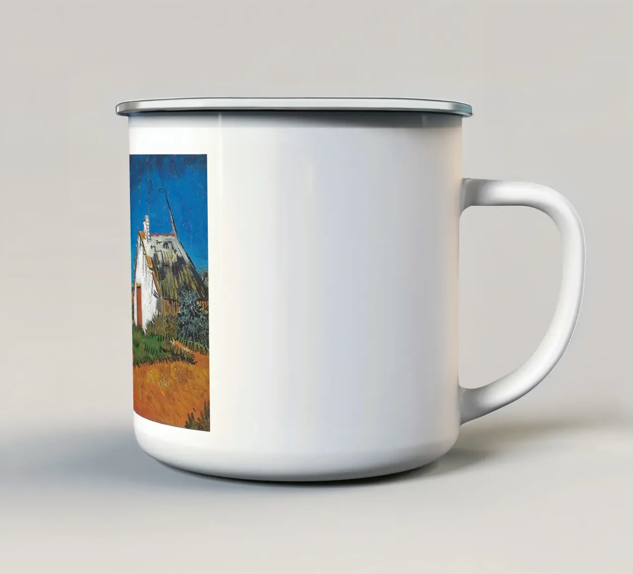 tetto di paglia della capanna tazza in smalto da cloud shop