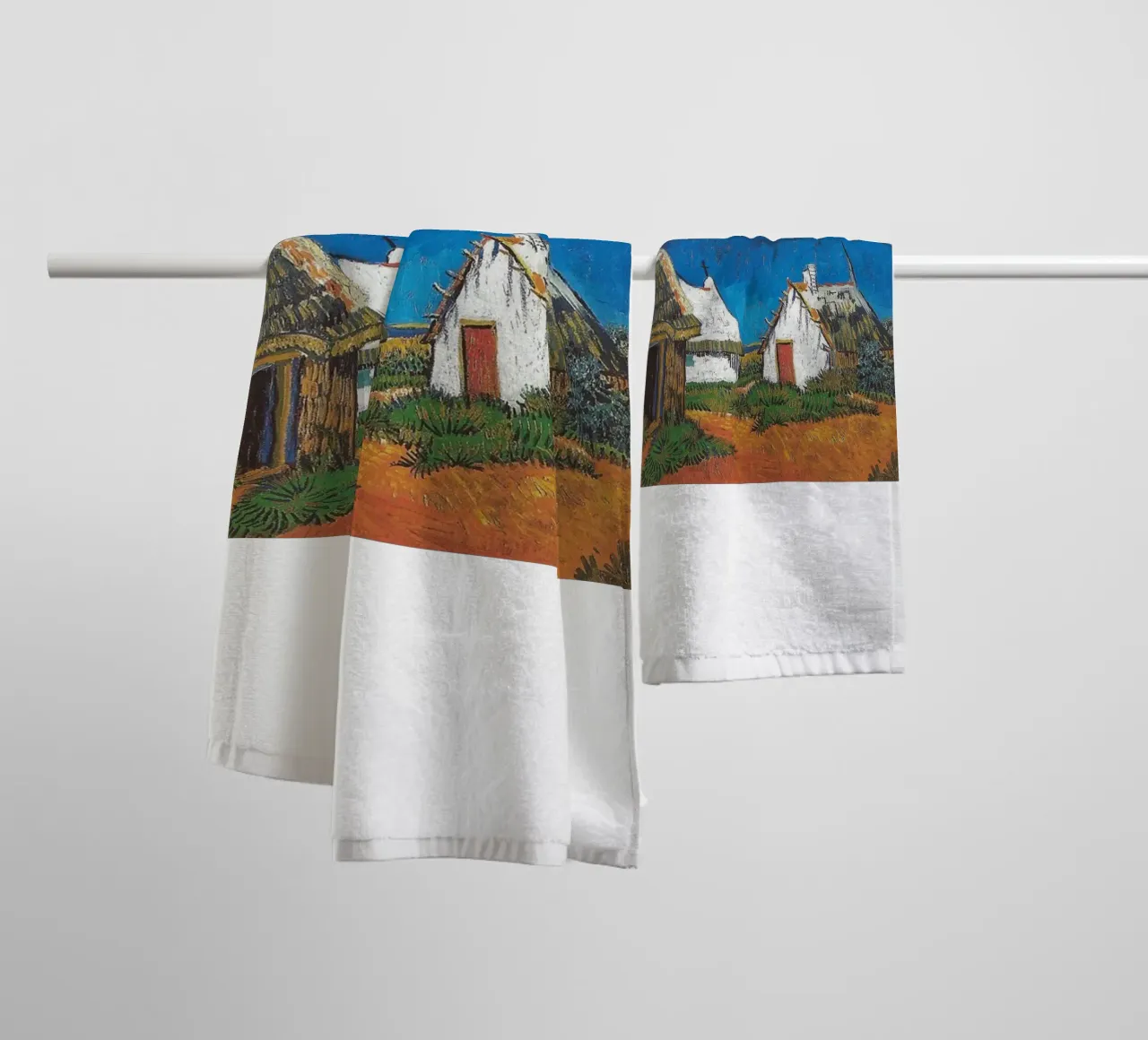 thatched roof of the hut towel by cloud shop