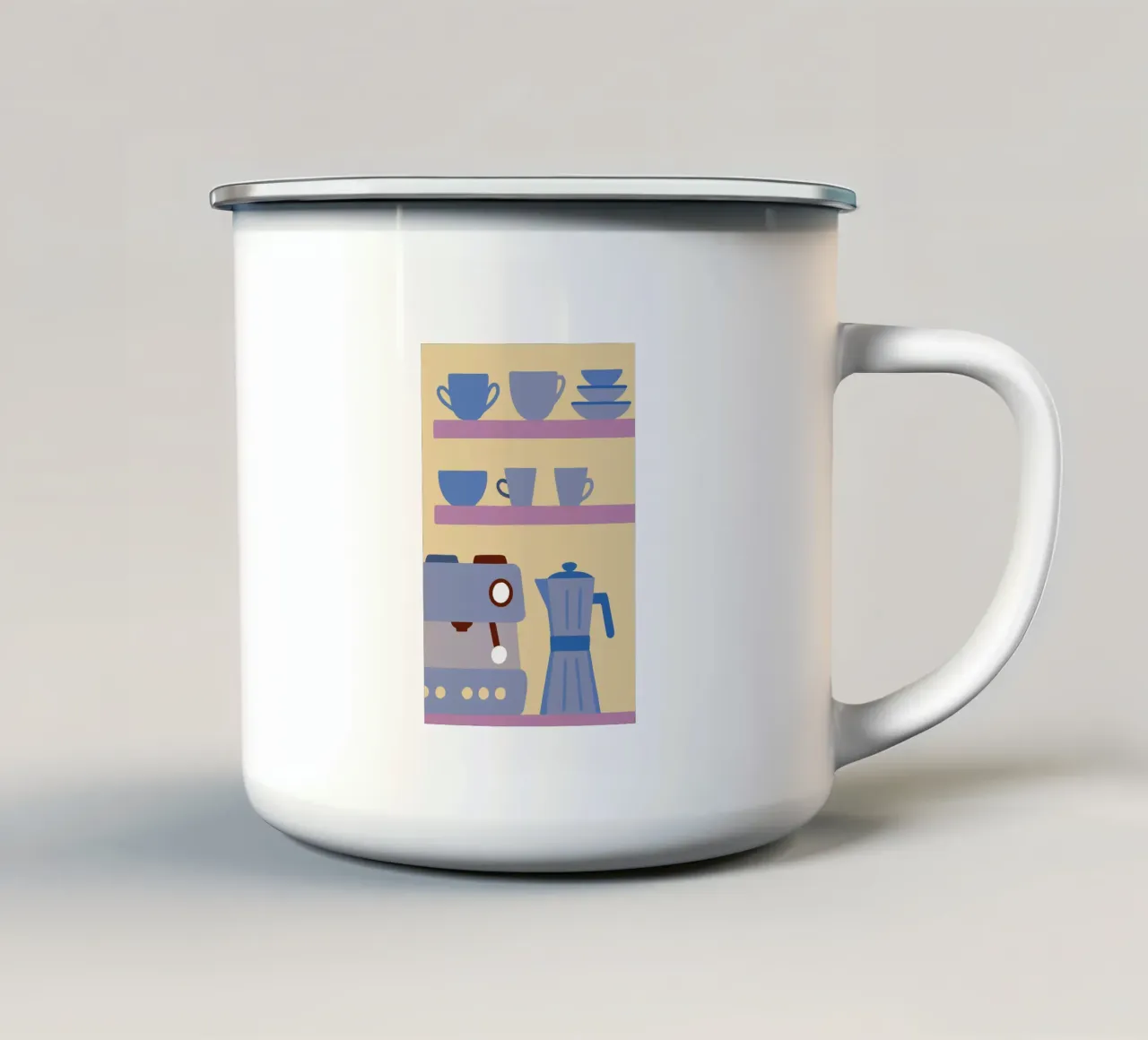 Accordo sul caffè tazza in smalto da TRENDY POSTER SHOP