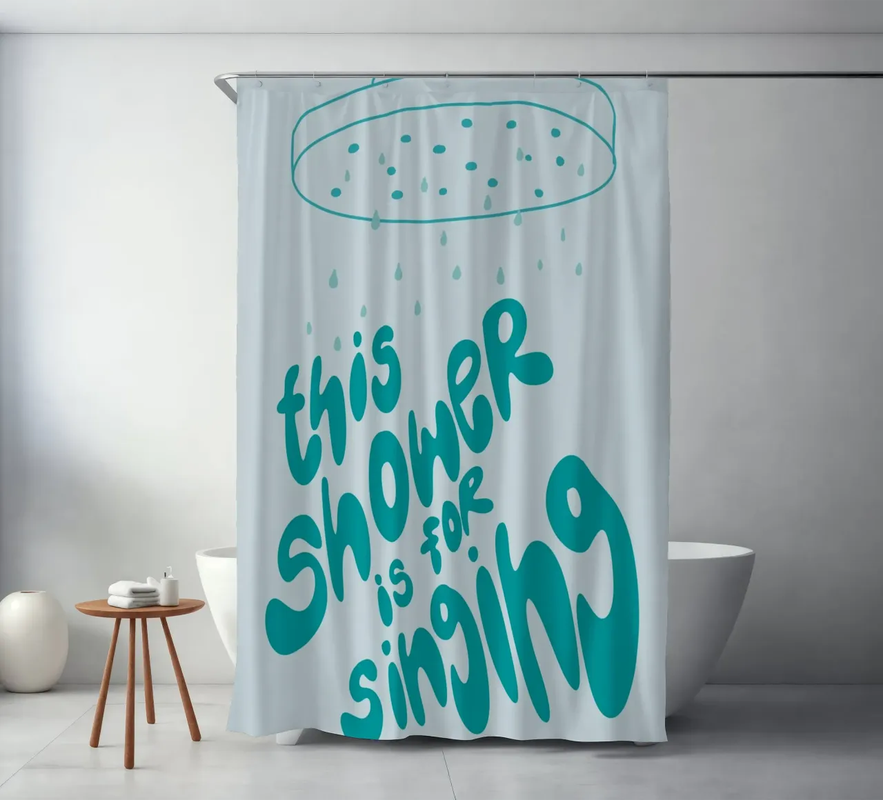 this shower is for singing douchegordijn van STOLZE GRAFIK