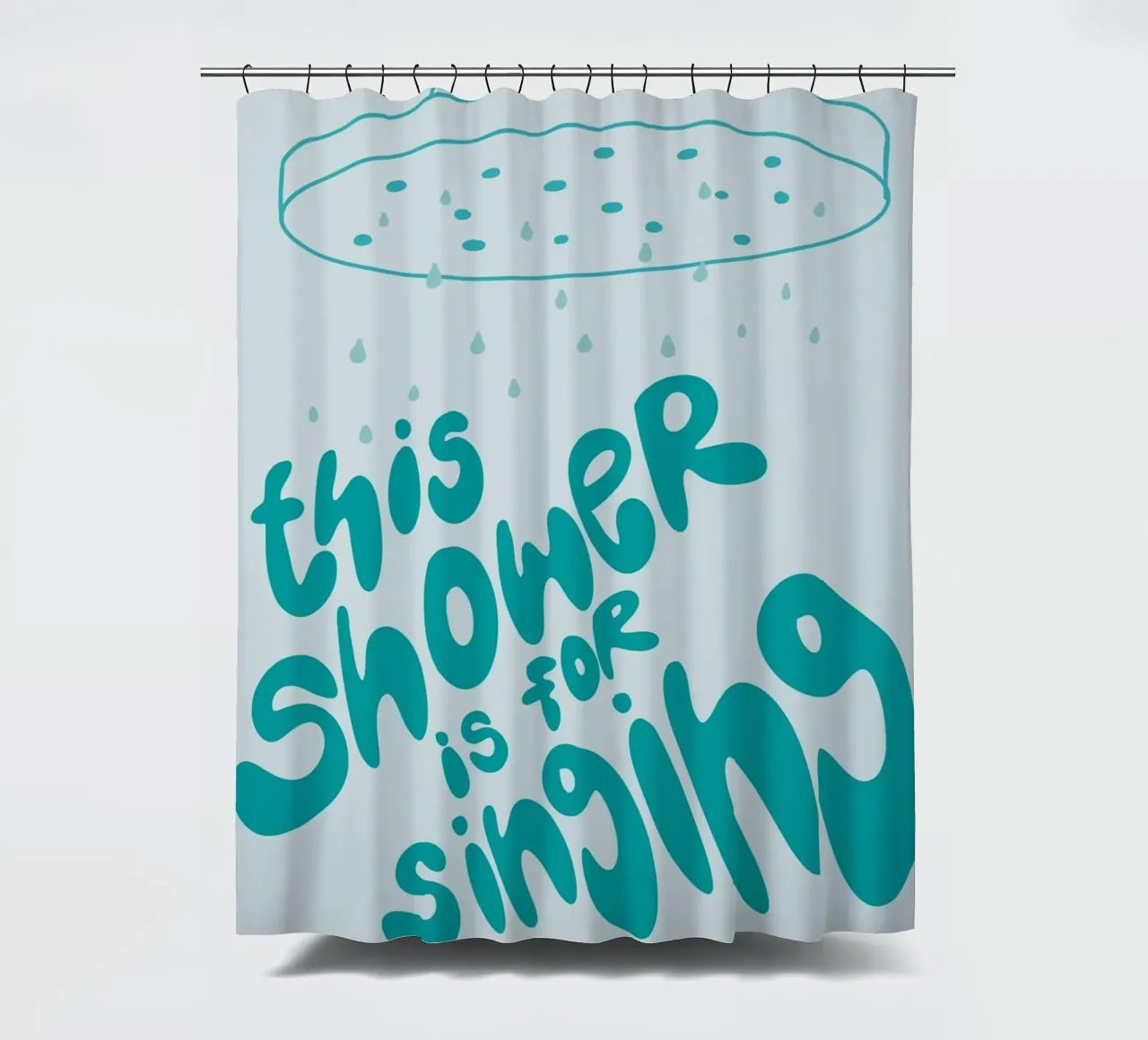 this shower is for singing douchegordijn van STOLZE GRAFIK