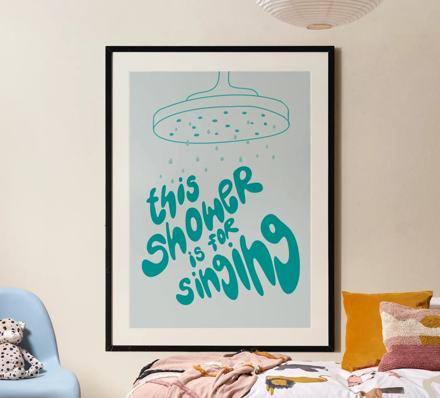 this shower is for singing Poster von STOLZE GRAFIK