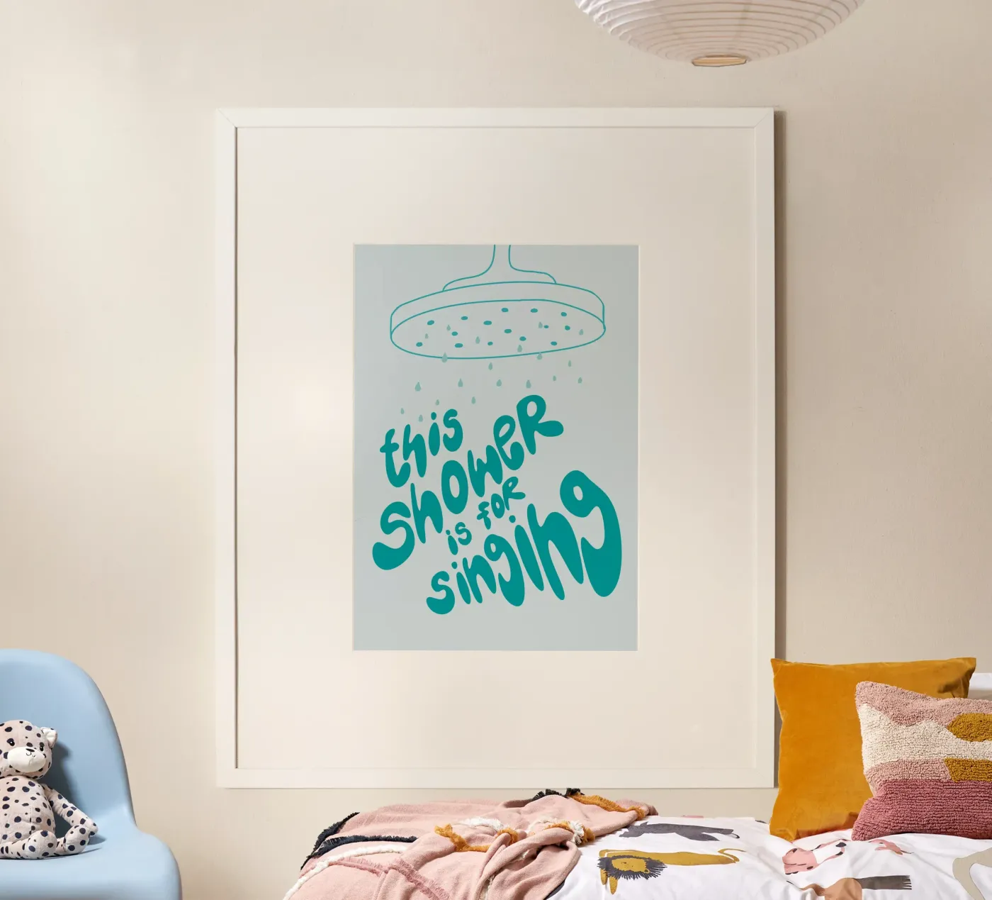 this shower is for singing Poster von STOLZE GRAFIK