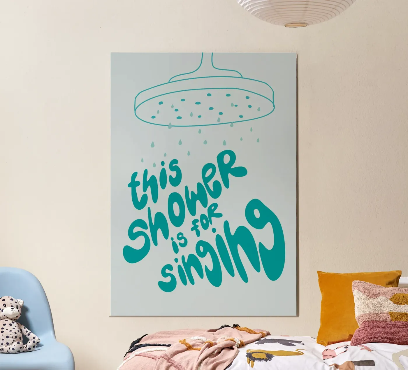 this shower is for singing Poster von STOLZE GRAFIK