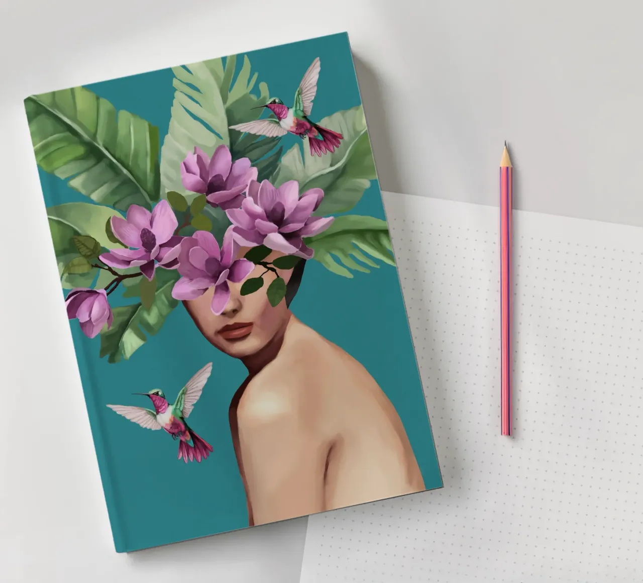 Hummingbird Whispers notebook by Nadjaa