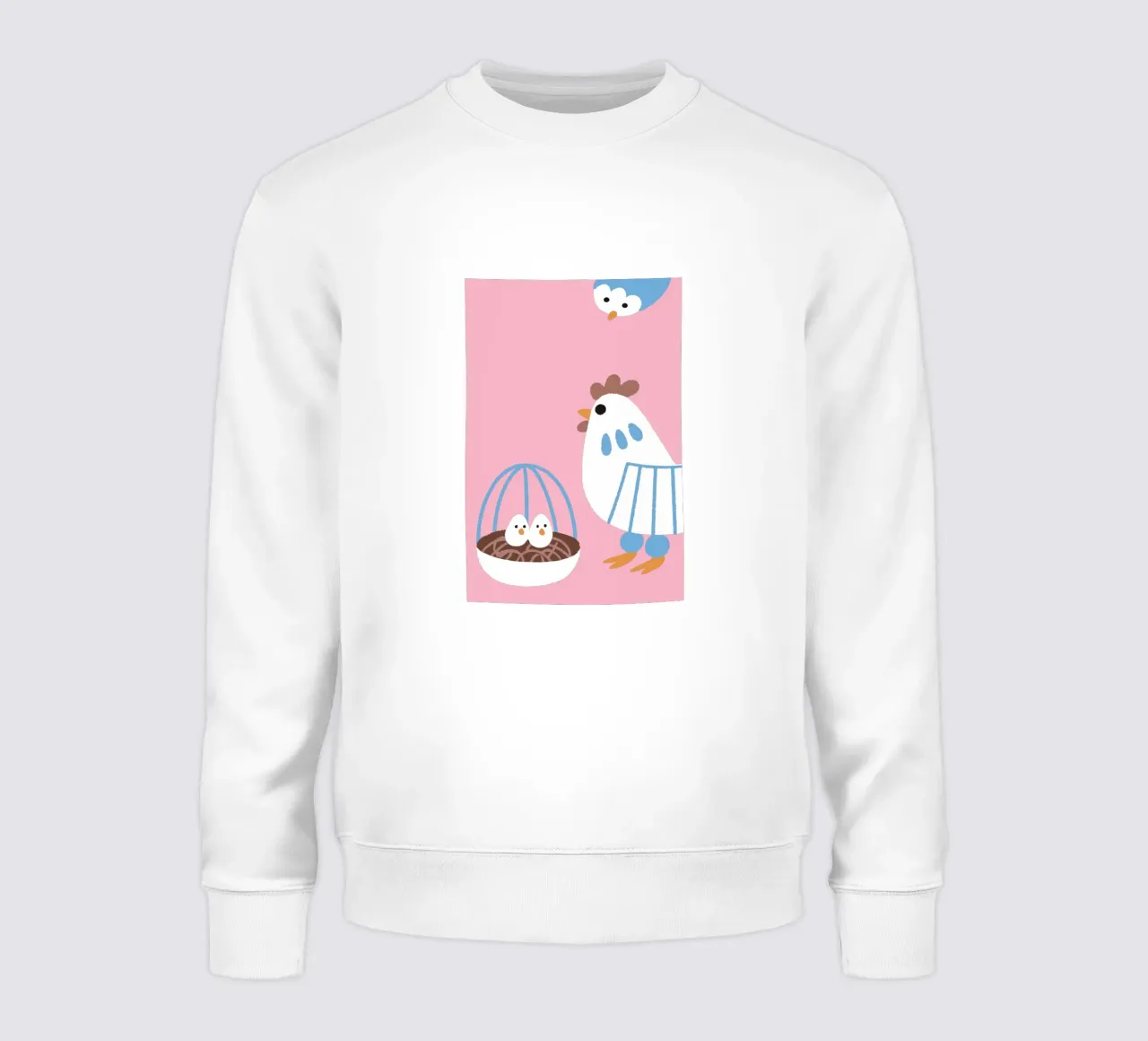 Gallina che depone le uova felpa da TRENDY POSTER SHOP