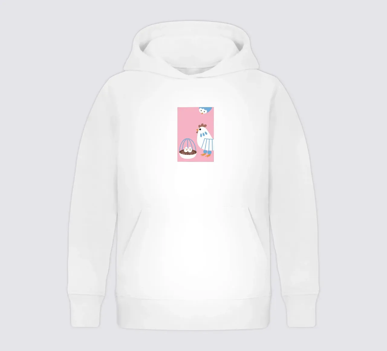 Huhn Legen von Eiern Kinder Hoodie von TRENDY POSTER SHOP