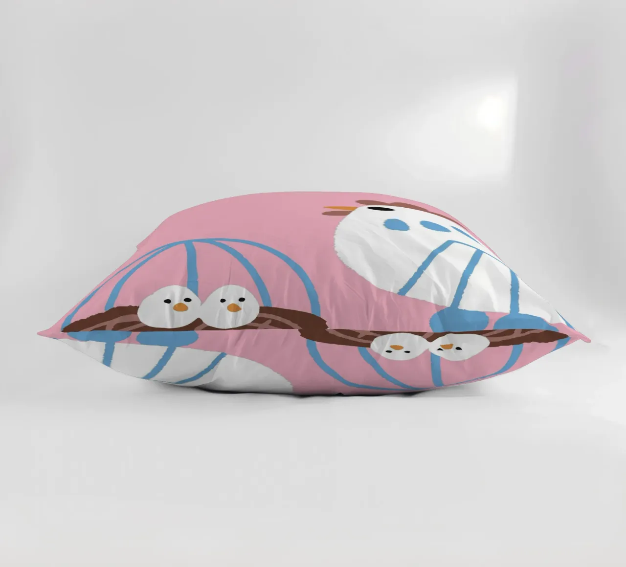 Chicken Laying Eggs decorative cushion by TRENDY POSTER SHOP