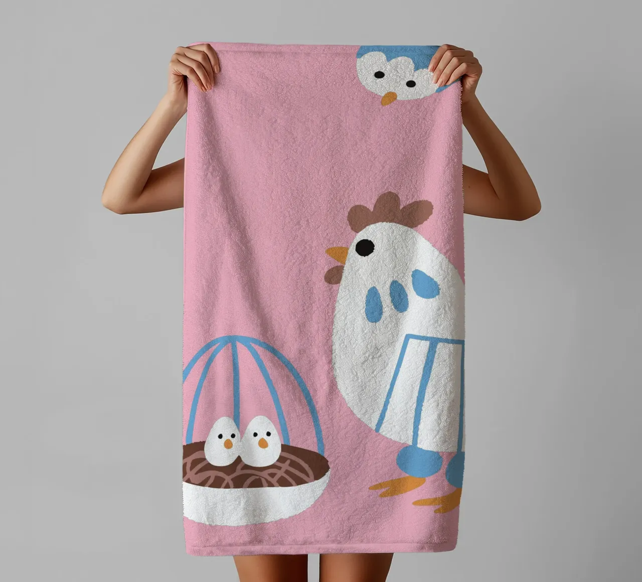 Poule pondeuse Œufs serviette de bain de TRENDY POSTER SHOP