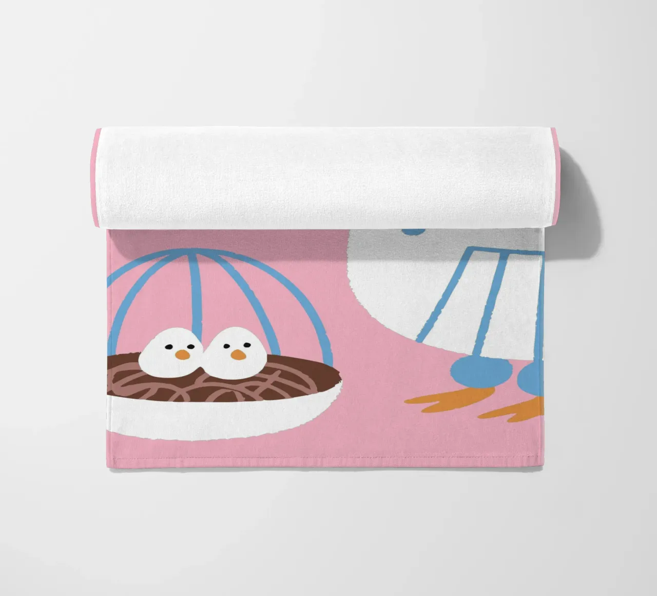 Chicken Laying Eggs beach towel by TRENDY POSTER SHOP