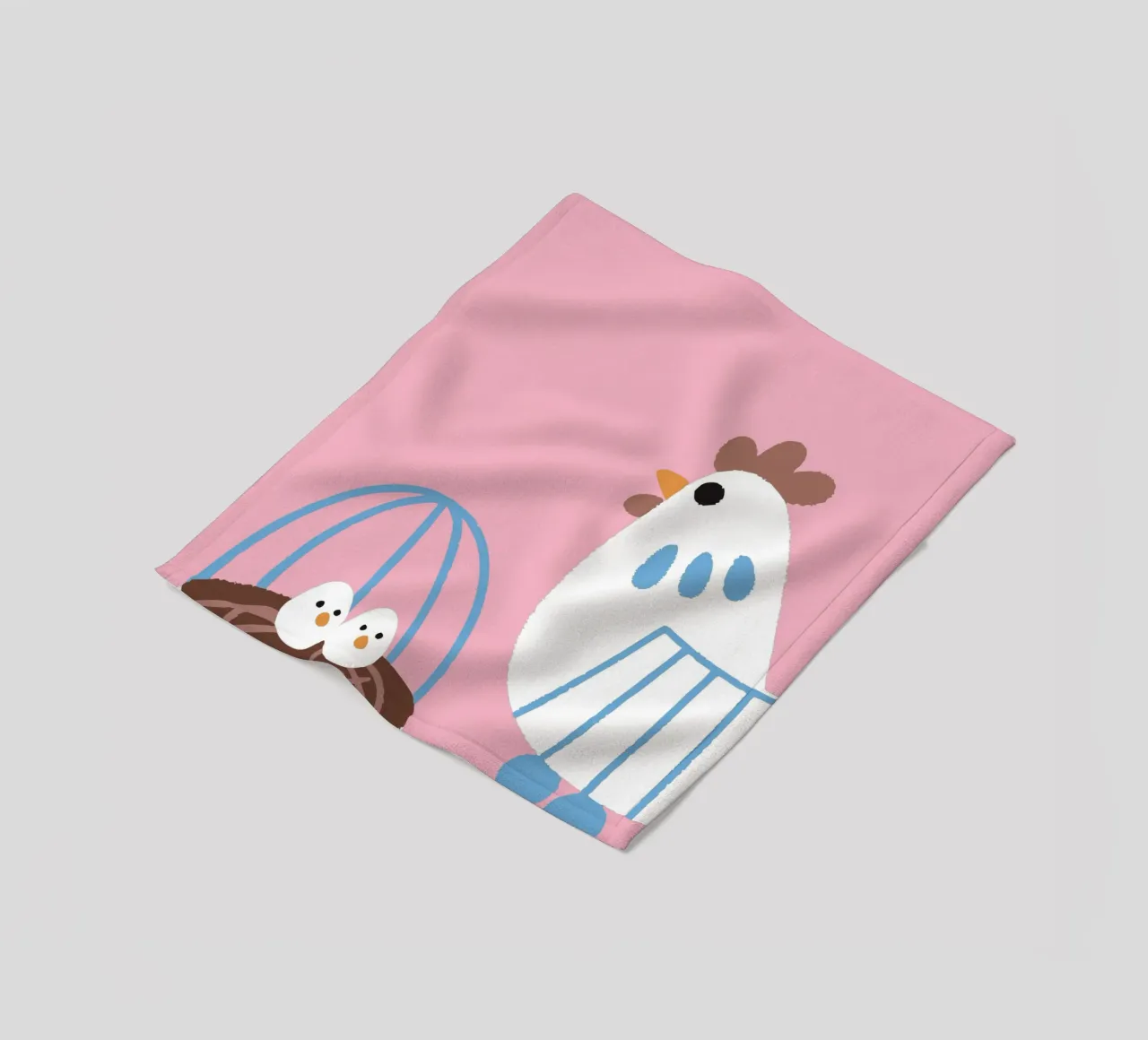 Huhn Legen von Eiern Fleecedecke von TRENDY POSTER SHOP