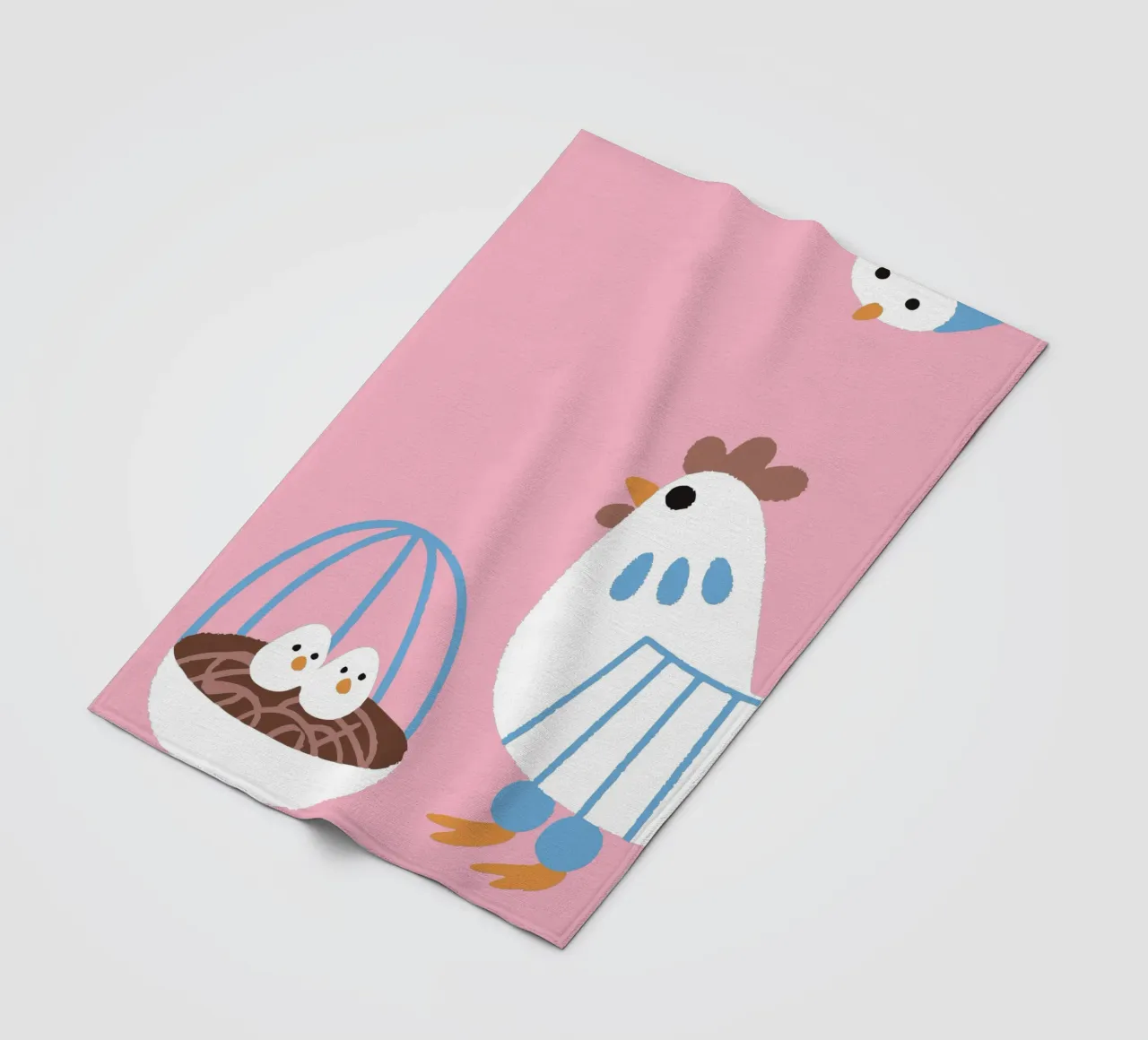 Huhn Legen von Eiern Fleecedecke von TRENDY POSTER SHOP