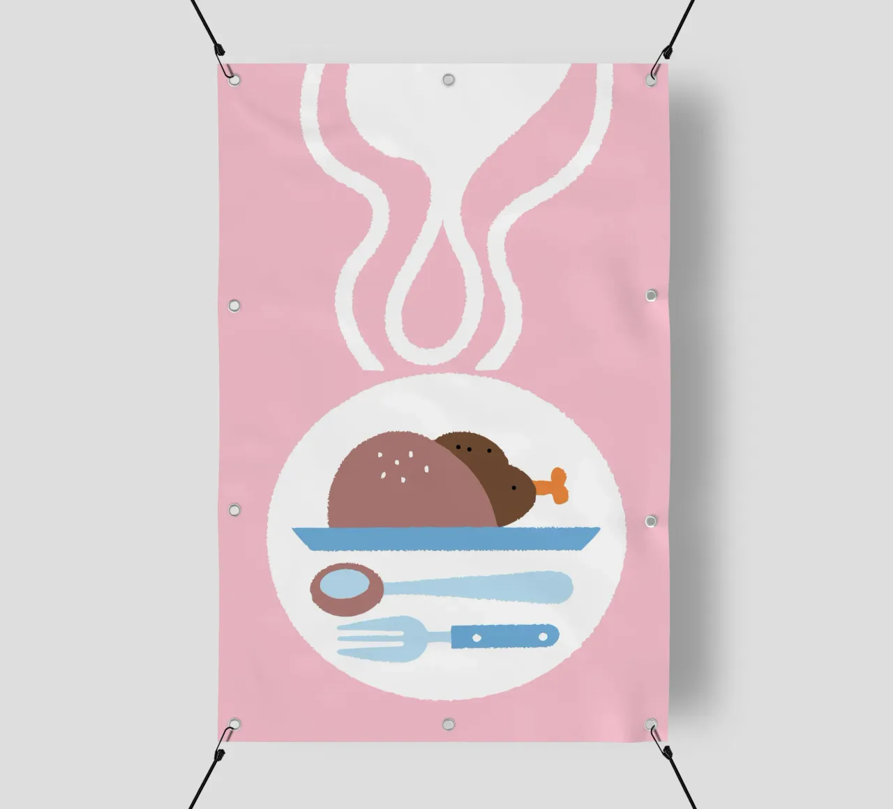 Pollo arrosto telo in pvc da TRENDY POSTER SHOP