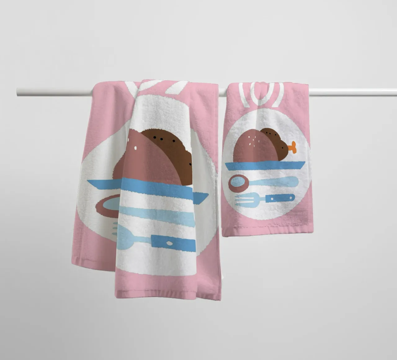 Pollo arrosto asciugamano da bagno da TRENDY POSTER SHOP