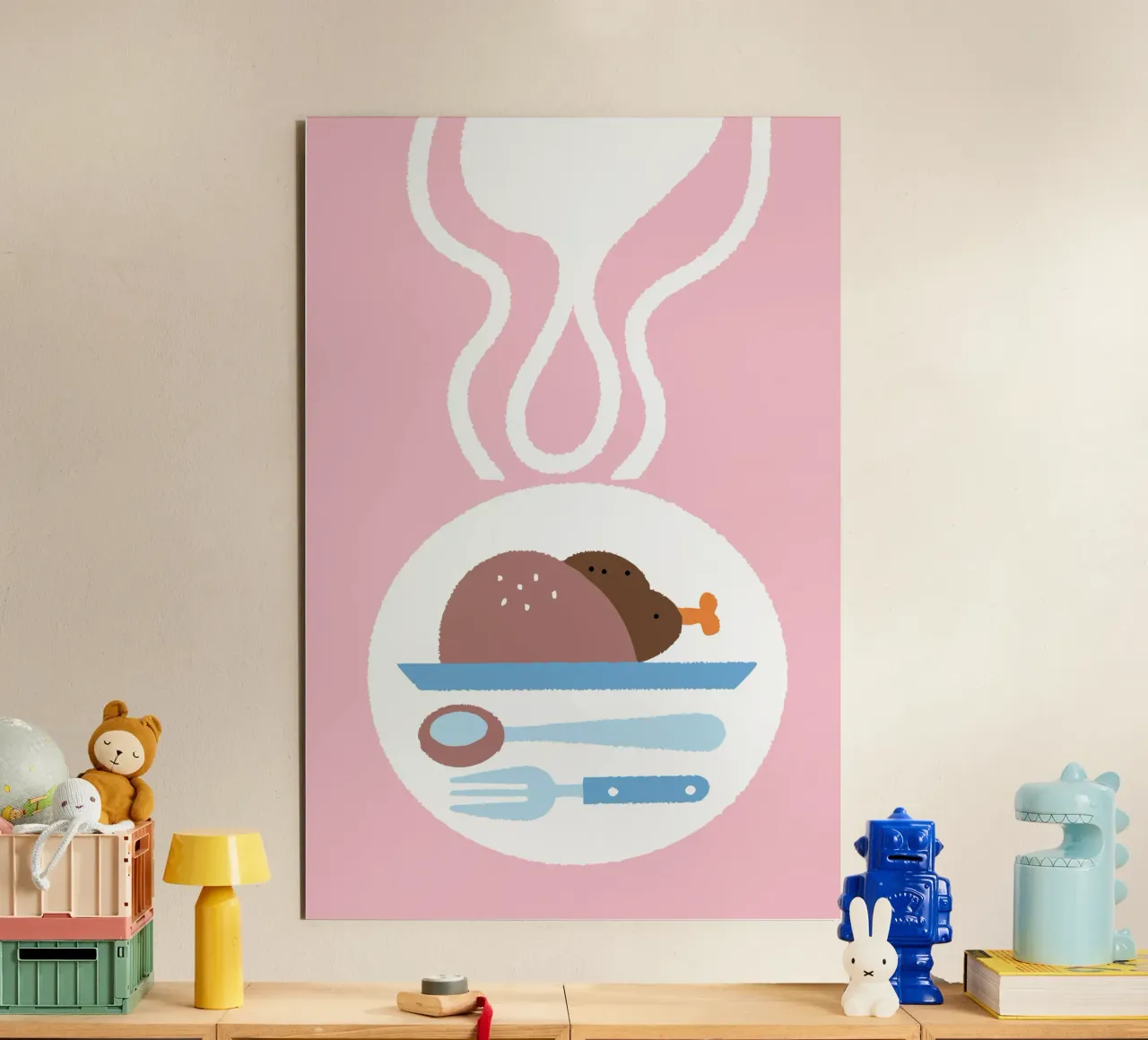 Pollo arrosto alluminio dibond da TRENDY POSTER SHOP