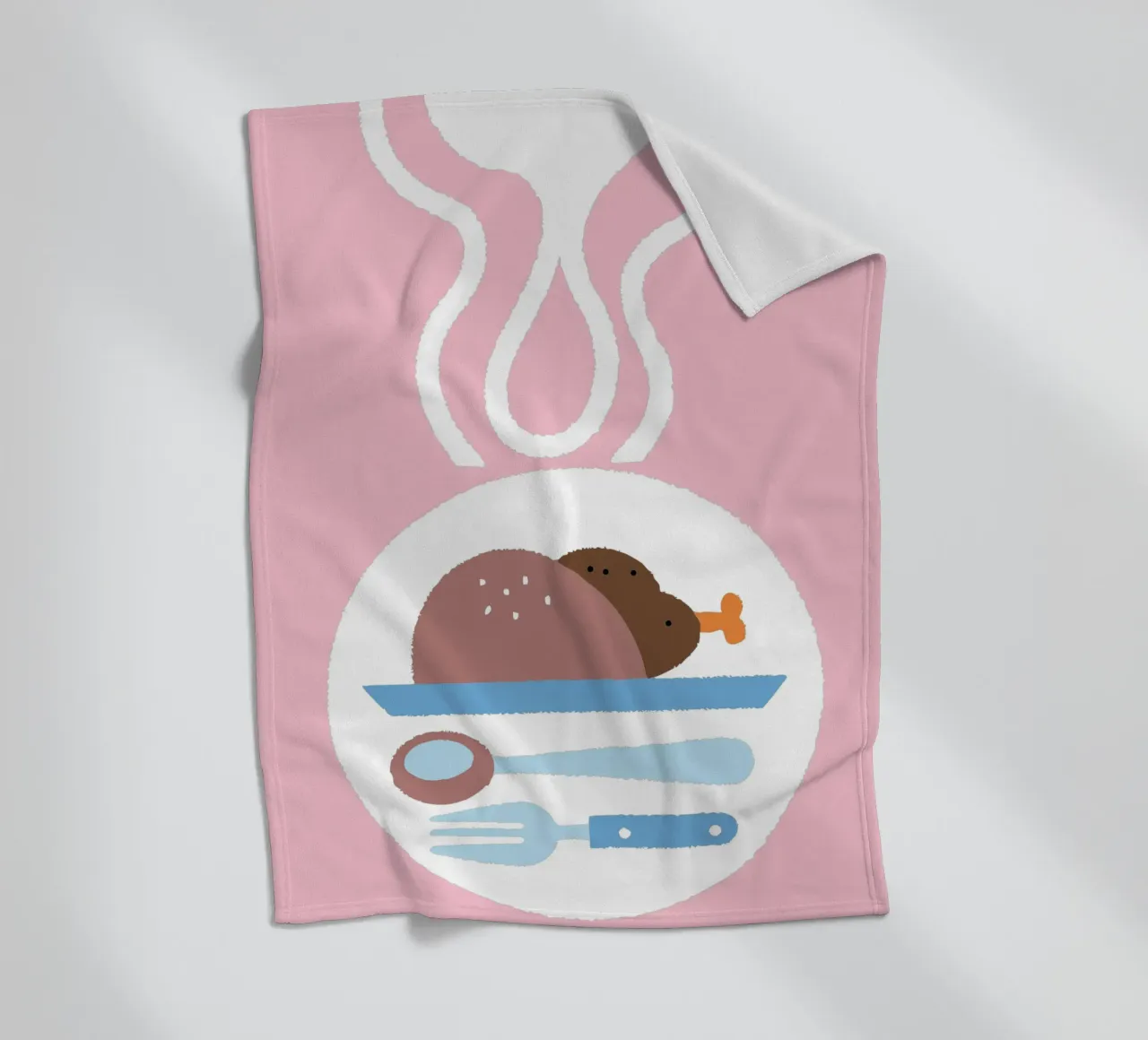 Pollo arrosto coperta in pile da TRENDY POSTER SHOP