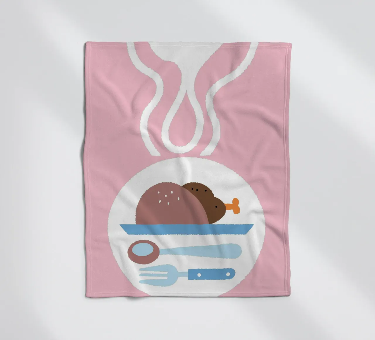 Pollo arrosto coperta in pile da TRENDY POSTER SHOP
