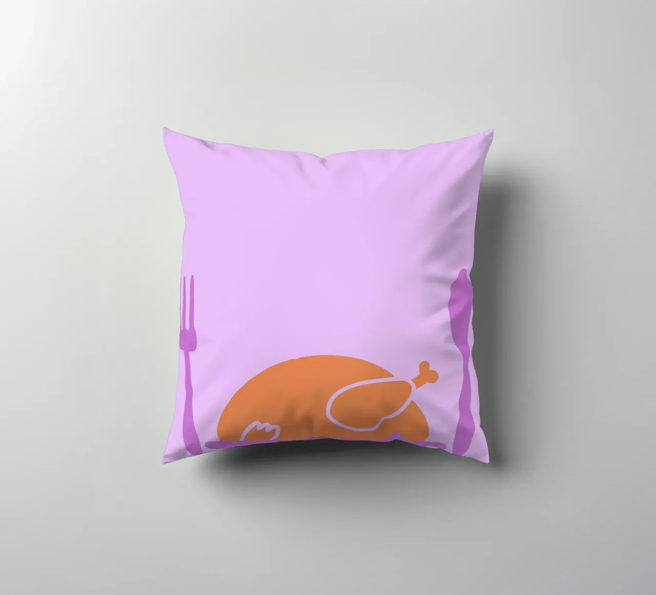 Pollo arrosto cuscino da TRENDY POSTER SHOP