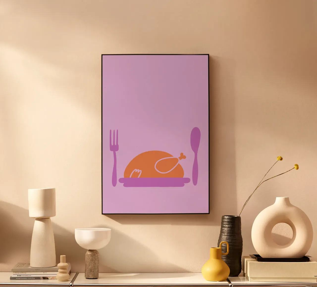 Pollo arrosto plexiglass da TRENDY POSTER SHOP