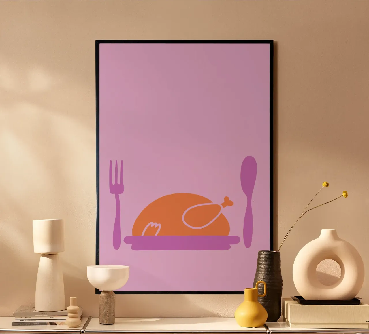 Pollo arrosto carta hahnemühle da TRENDY POSTER SHOP