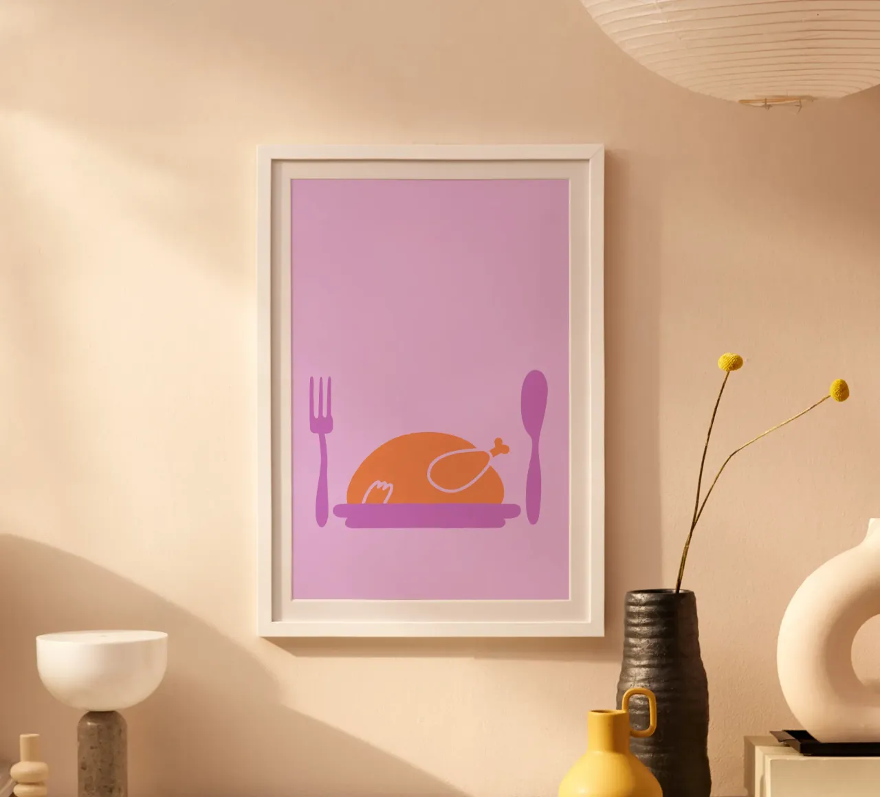 Pollo arrosto carta hahnemühle da TRENDY POSTER SHOP