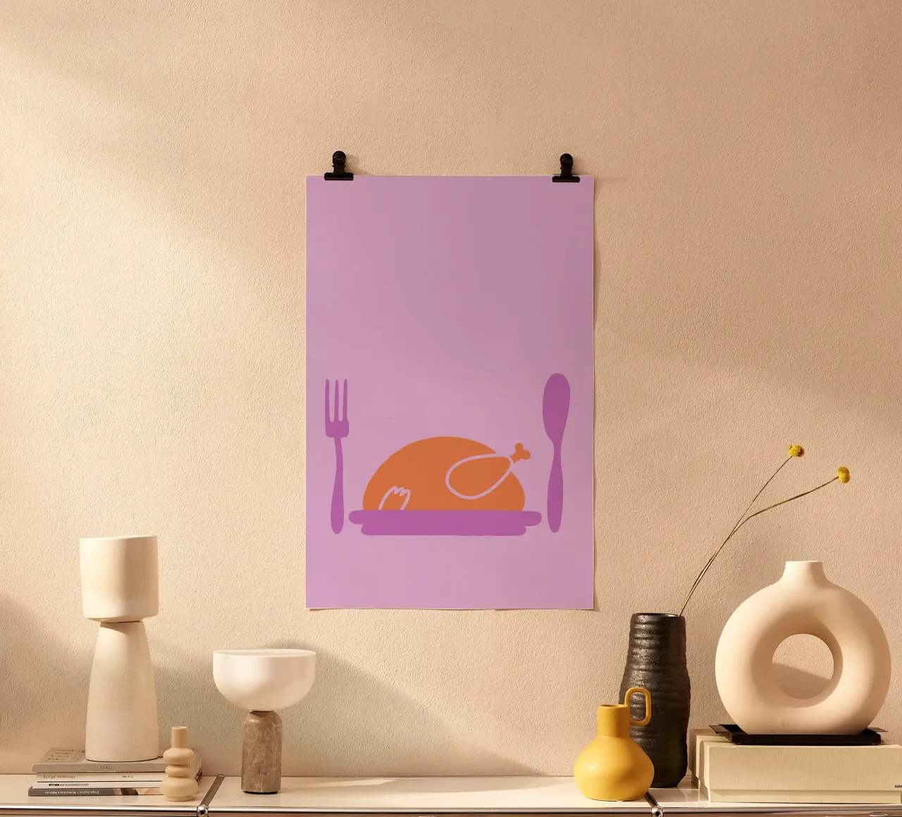 Pollo arrosto carta hahnemühle da TRENDY POSTER SHOP