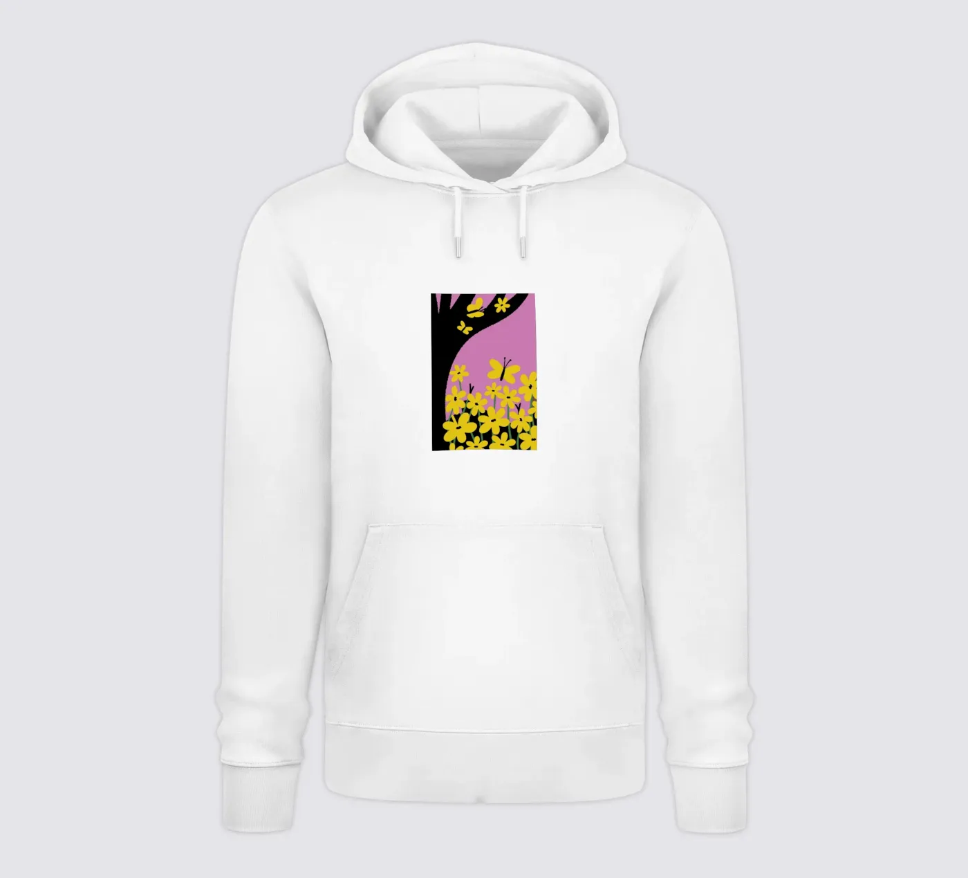 Farfalla e fiore felpa con cappuccio da TRENDY POSTER SHOP