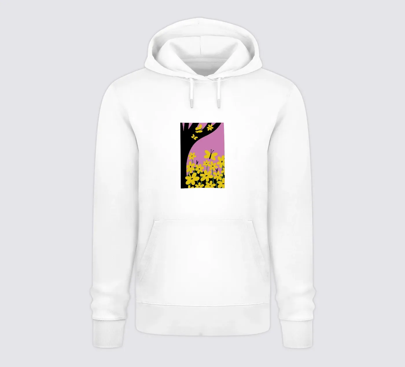 Farfalla e fiore felpa con cappuccio da TRENDY POSTER SHOP
