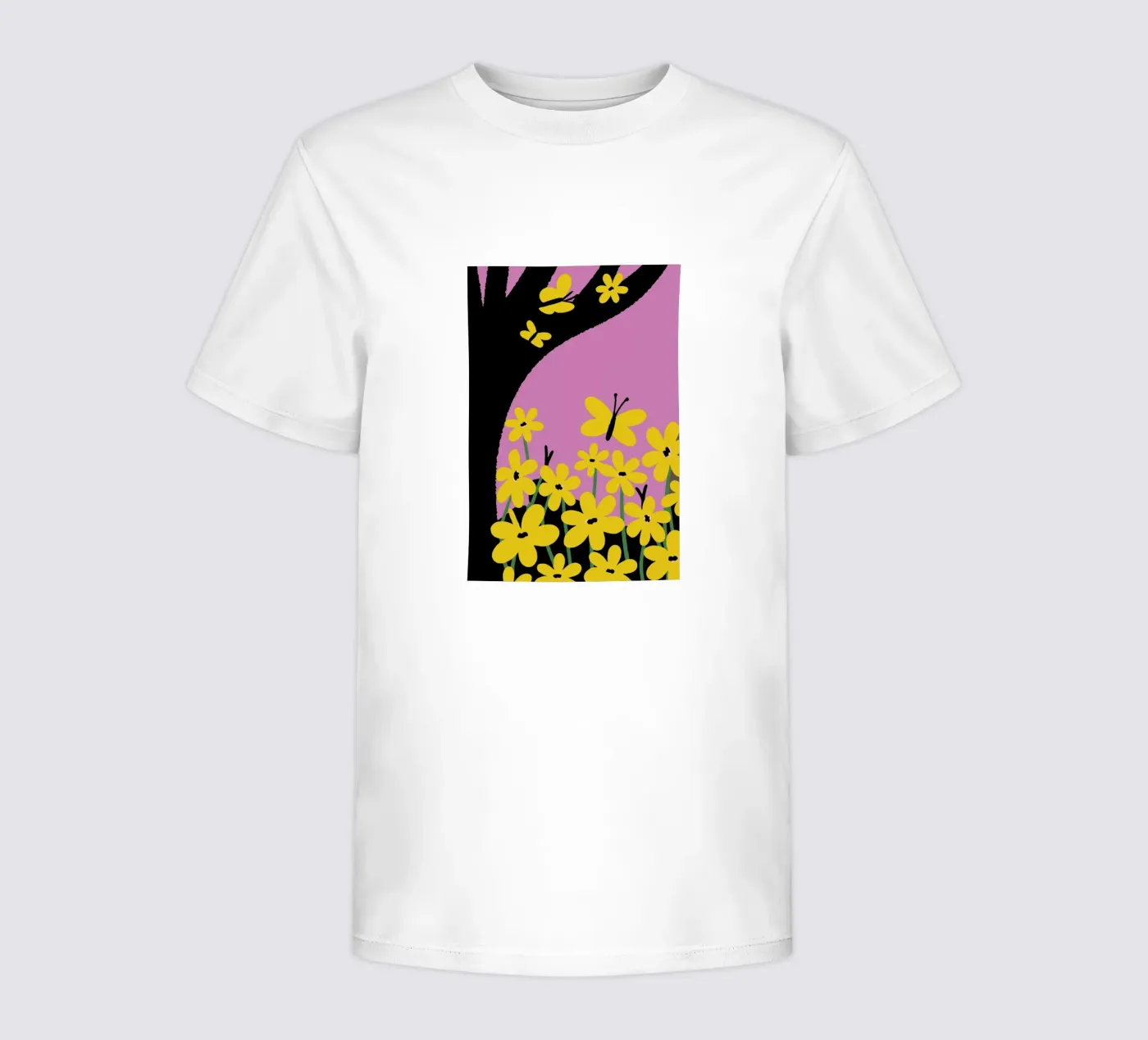Farfalla e fiore t-shirt bambini da TRENDY POSTER SHOP