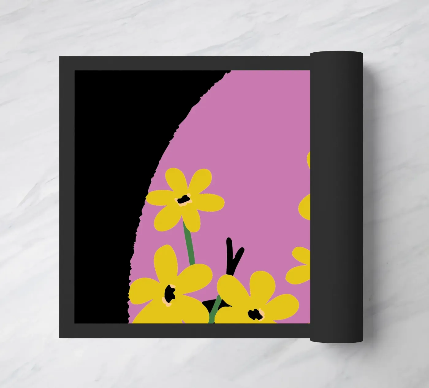 Butterfly and Flower deurmat van TRENDY POSTER SHOP