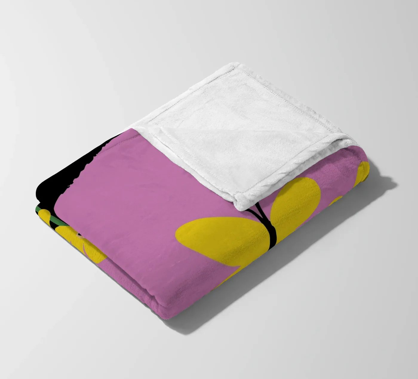 Farfalla e fiore coperta in pile da TRENDY POSTER SHOP