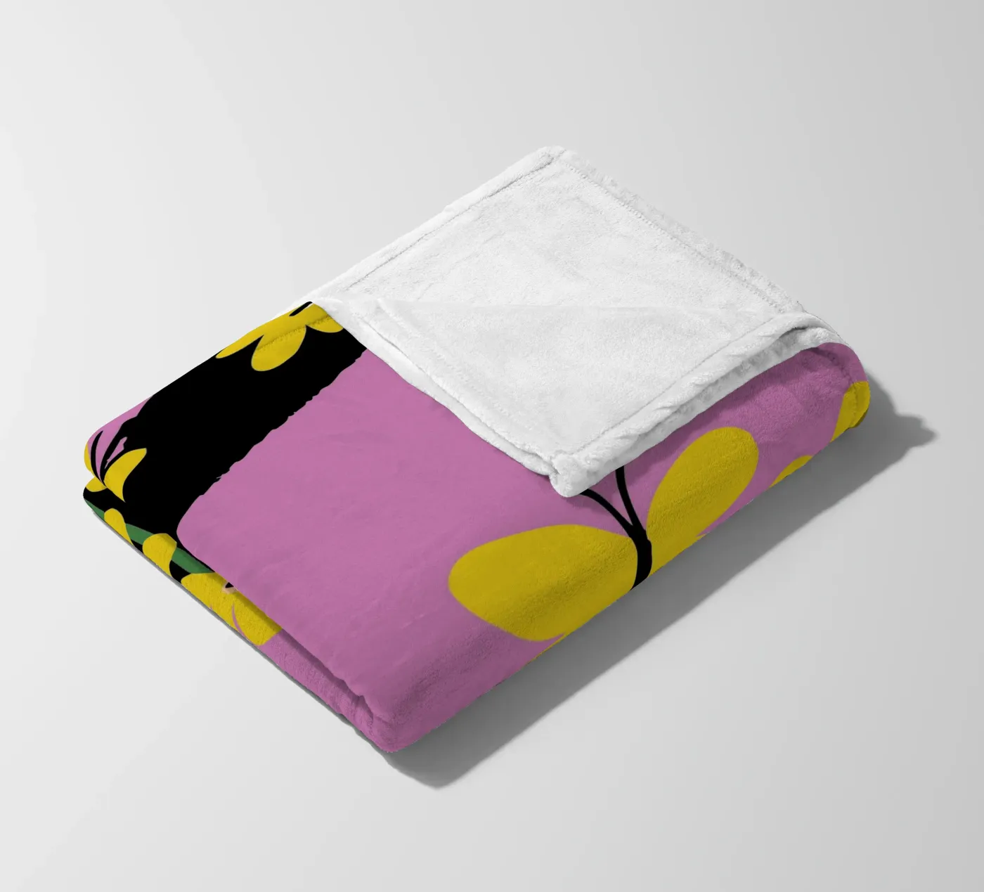 Farfalla e fiore coperta in pile da TRENDY POSTER SHOP