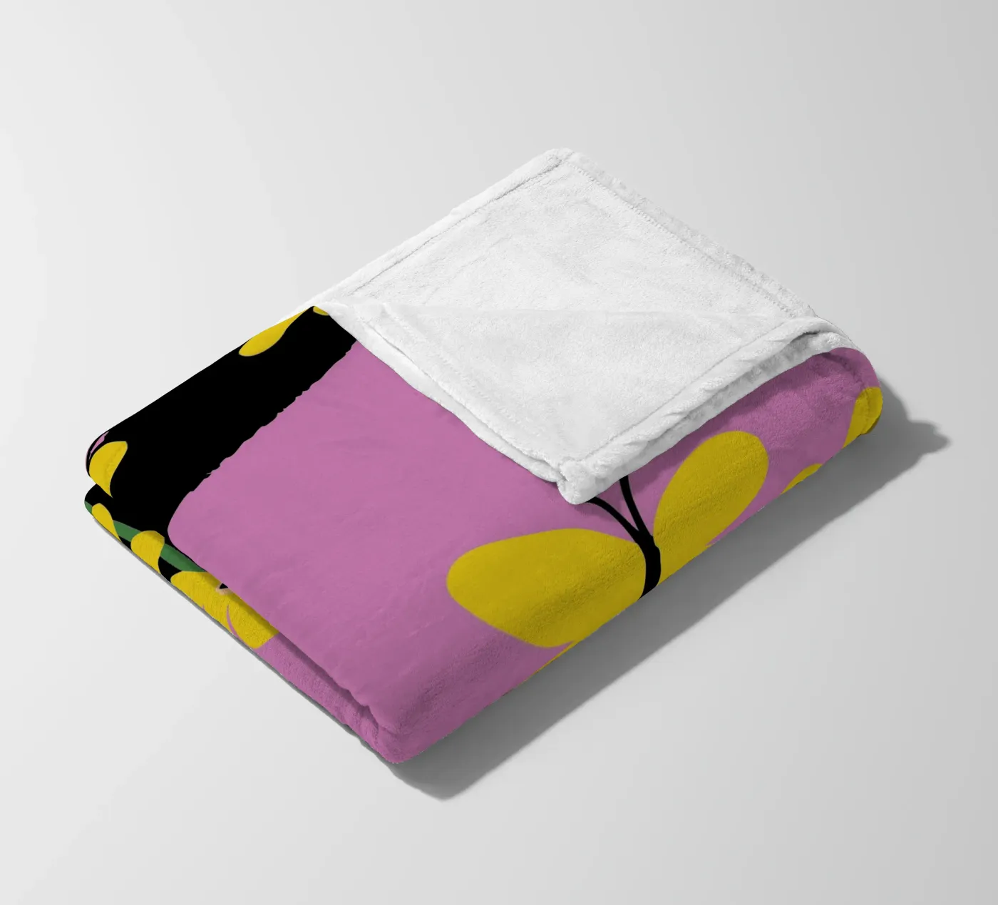 Farfalla e fiore coperta in pile da TRENDY POSTER SHOP