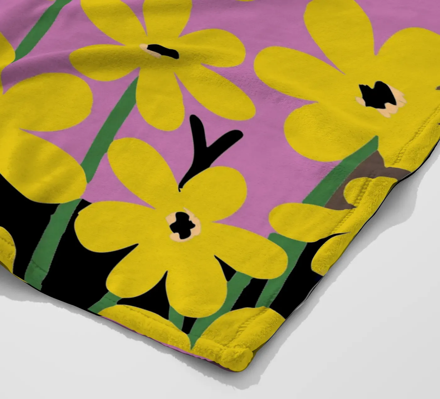 Farfalla e fiore coperta in pile da TRENDY POSTER SHOP