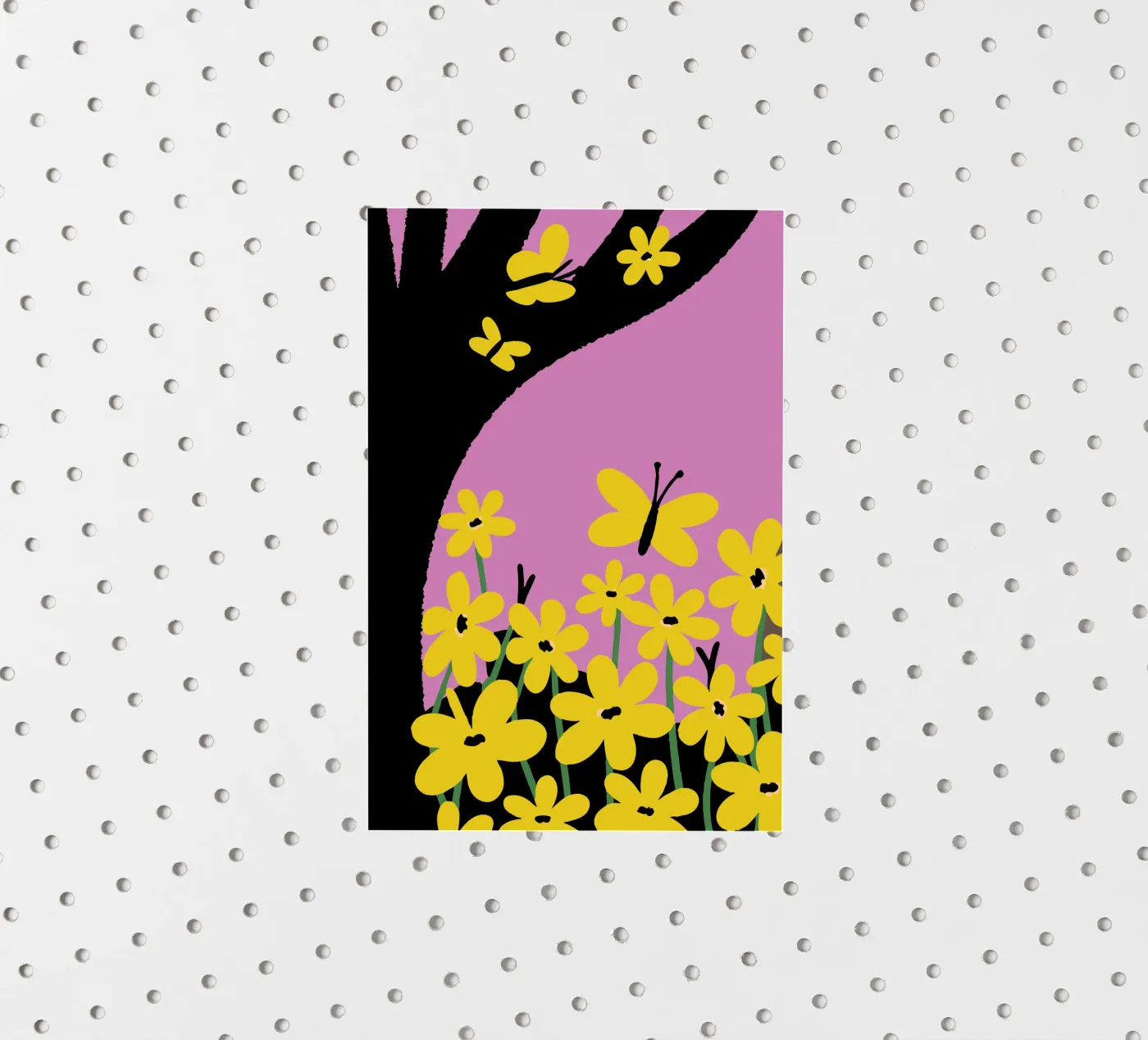 Farfalla e fiore adesivo da TRENDY POSTER SHOP