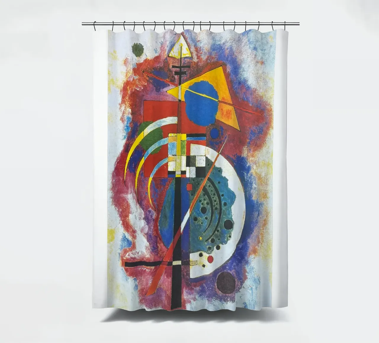 visual harmony intersecting lines shower curtain by lara shop