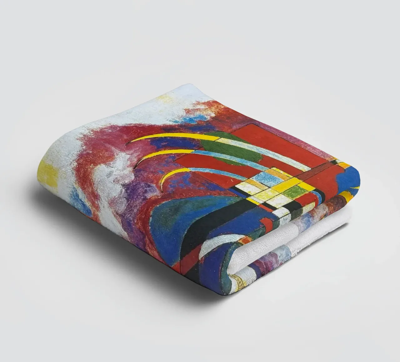visual harmony intersecting lines towel by lara shop