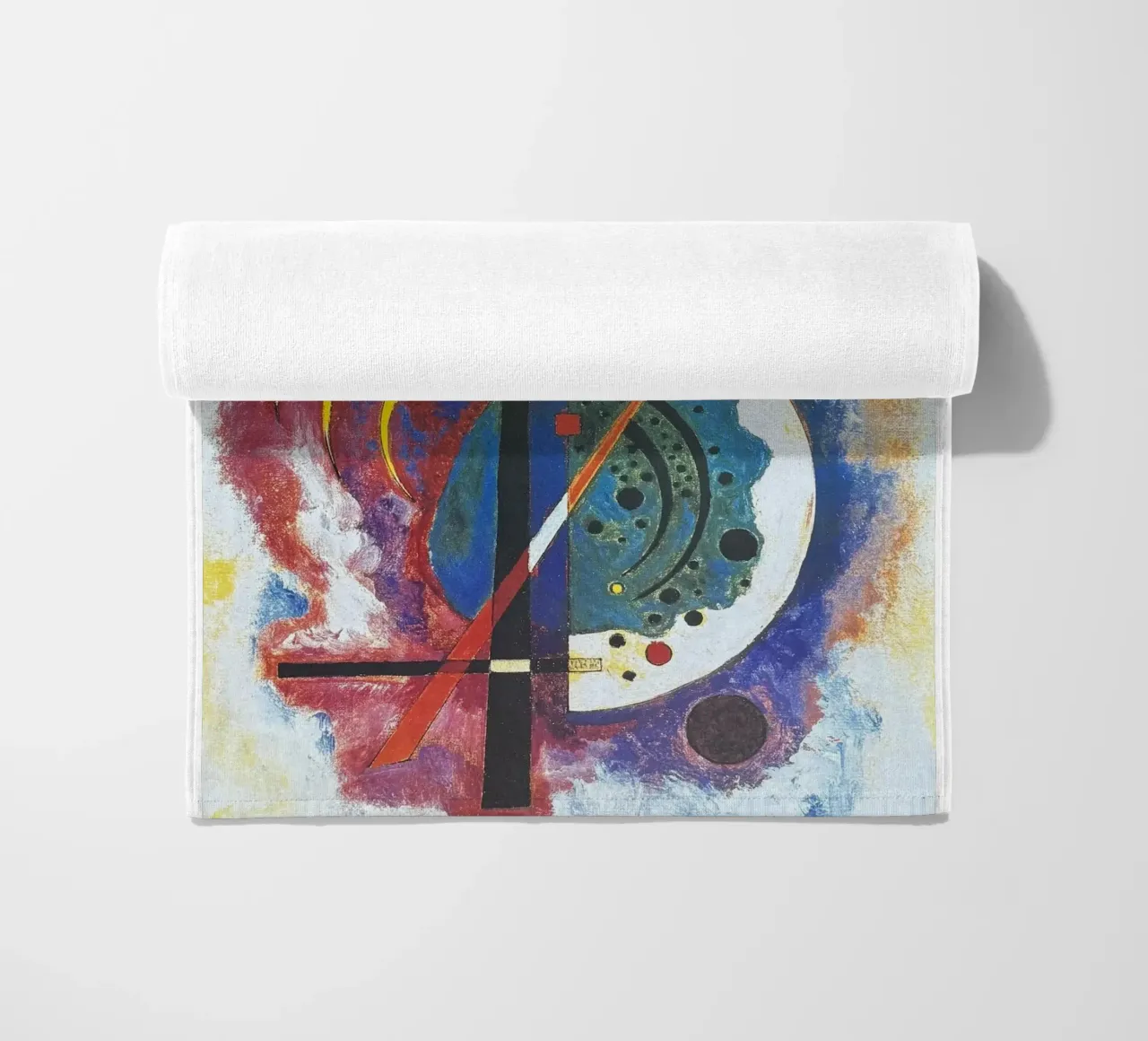 visual harmony intersecting lines beach towel by lara shop